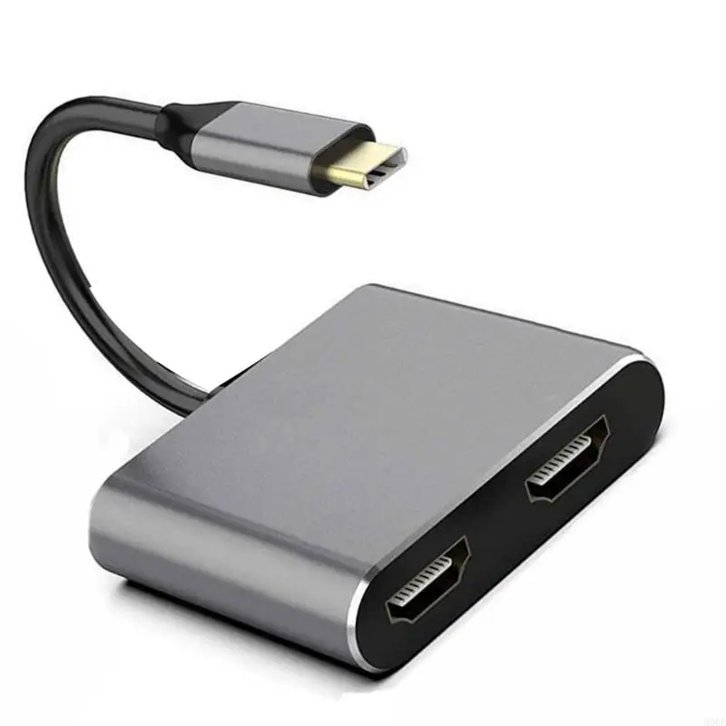 Custodia in alluminio con doppio adattatore HDTV 900F per desktop esteso 4K e mirroring dello schermo