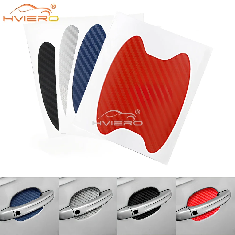 Door Stickers Carbon Fiber Scratch Cover Recommended Reliable Reliable Car Handle Protective Film External Styling Accessories