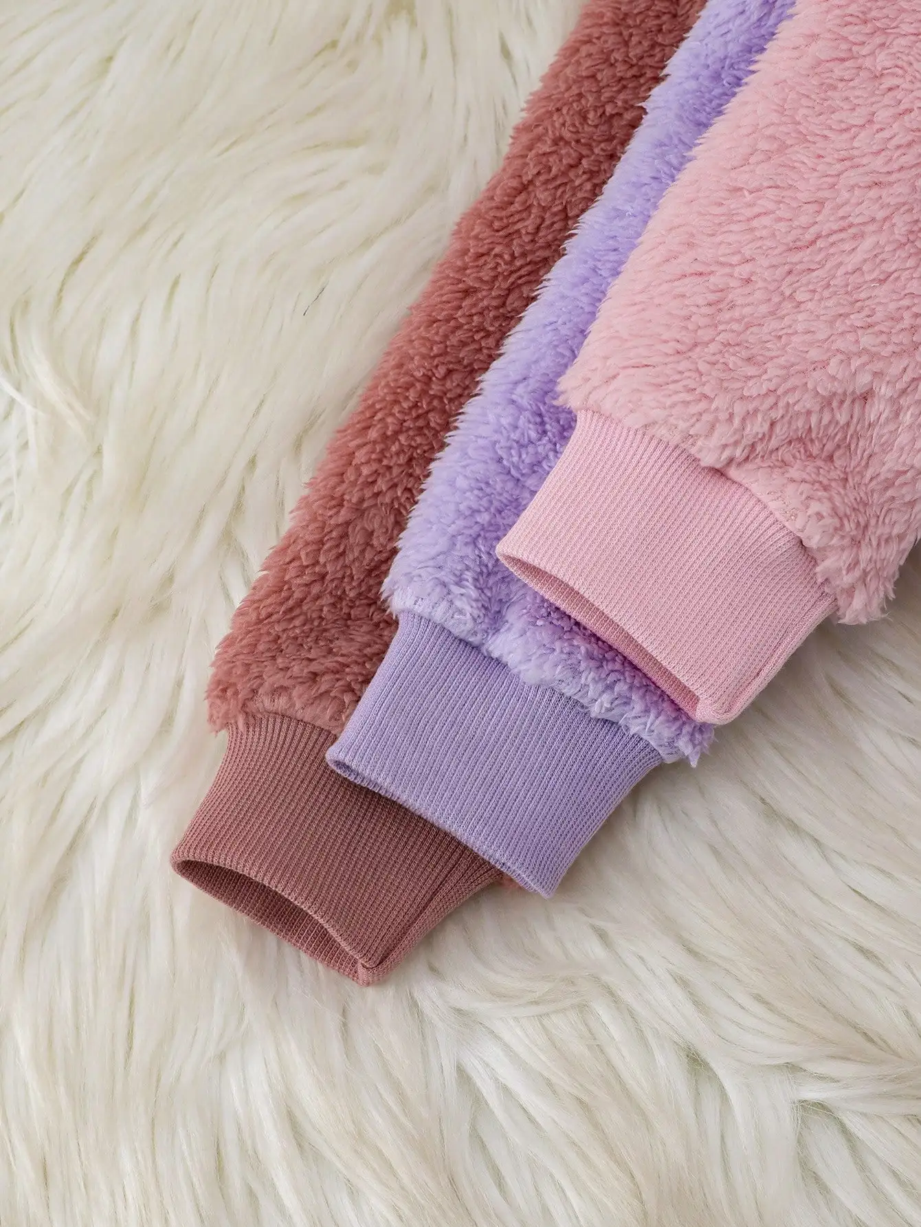 في الخريف والشتاء، سترة فروي دافئة على شكل قلب للفتيات الصغيرات بسيطة غير رسمية وناعمة بأكمام طويلة للنساء #5