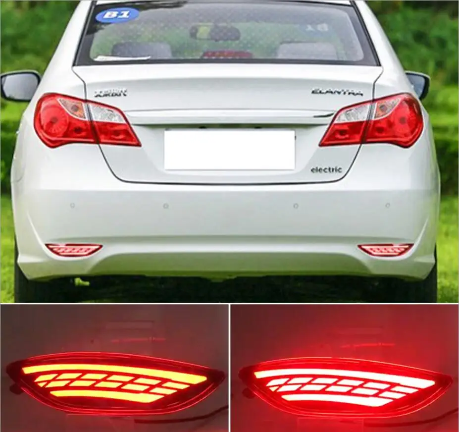 car bumper tail light for Hyundai Elantra taillight LED 2011~2016y car accessories Taillamp for Hyundai Elantra rear light fog