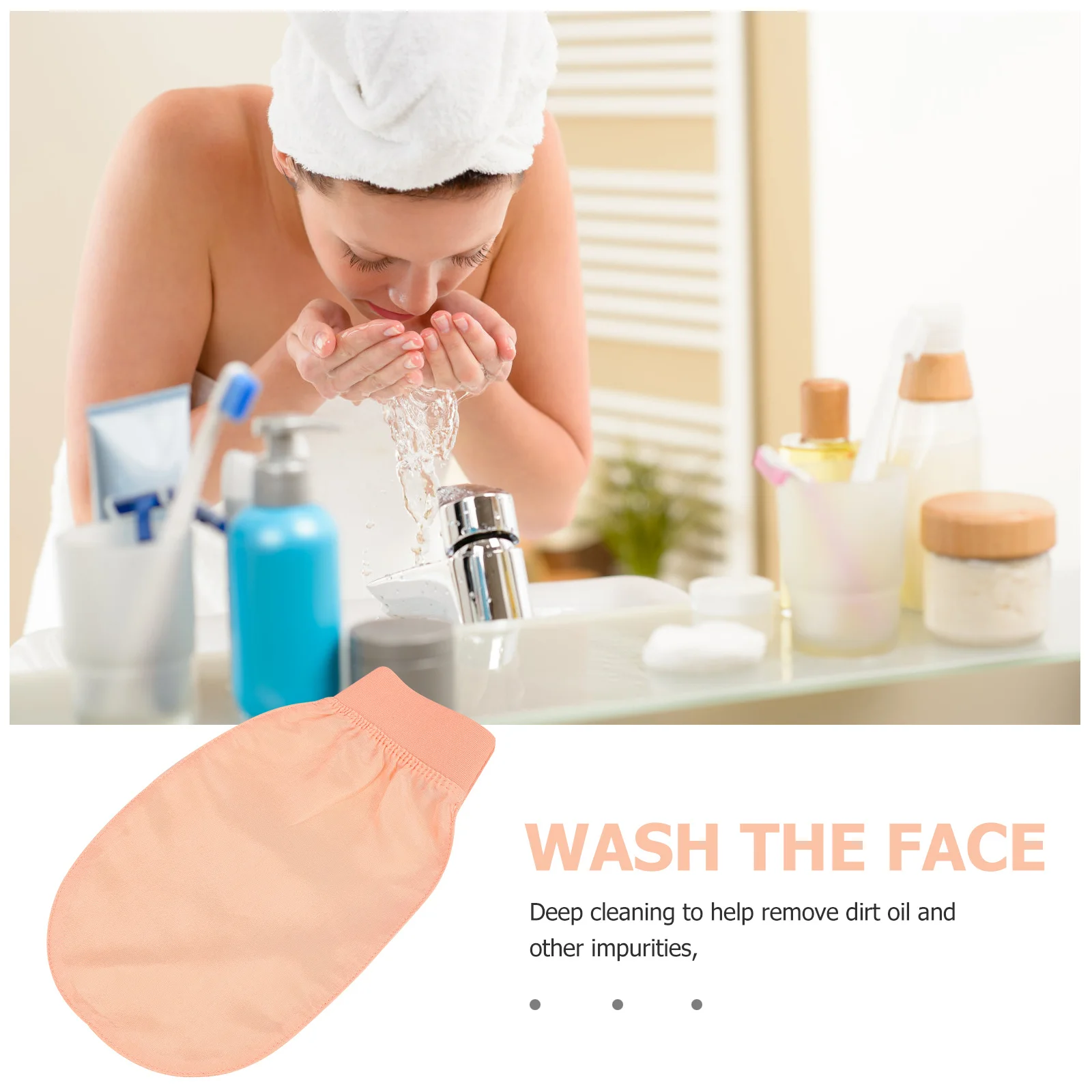 

Exfoliating Shower Gloves Rayon Material Body Scrubbing Mitt For Back Arm Leg Reusable Bathing Supply Face Body Cleaning