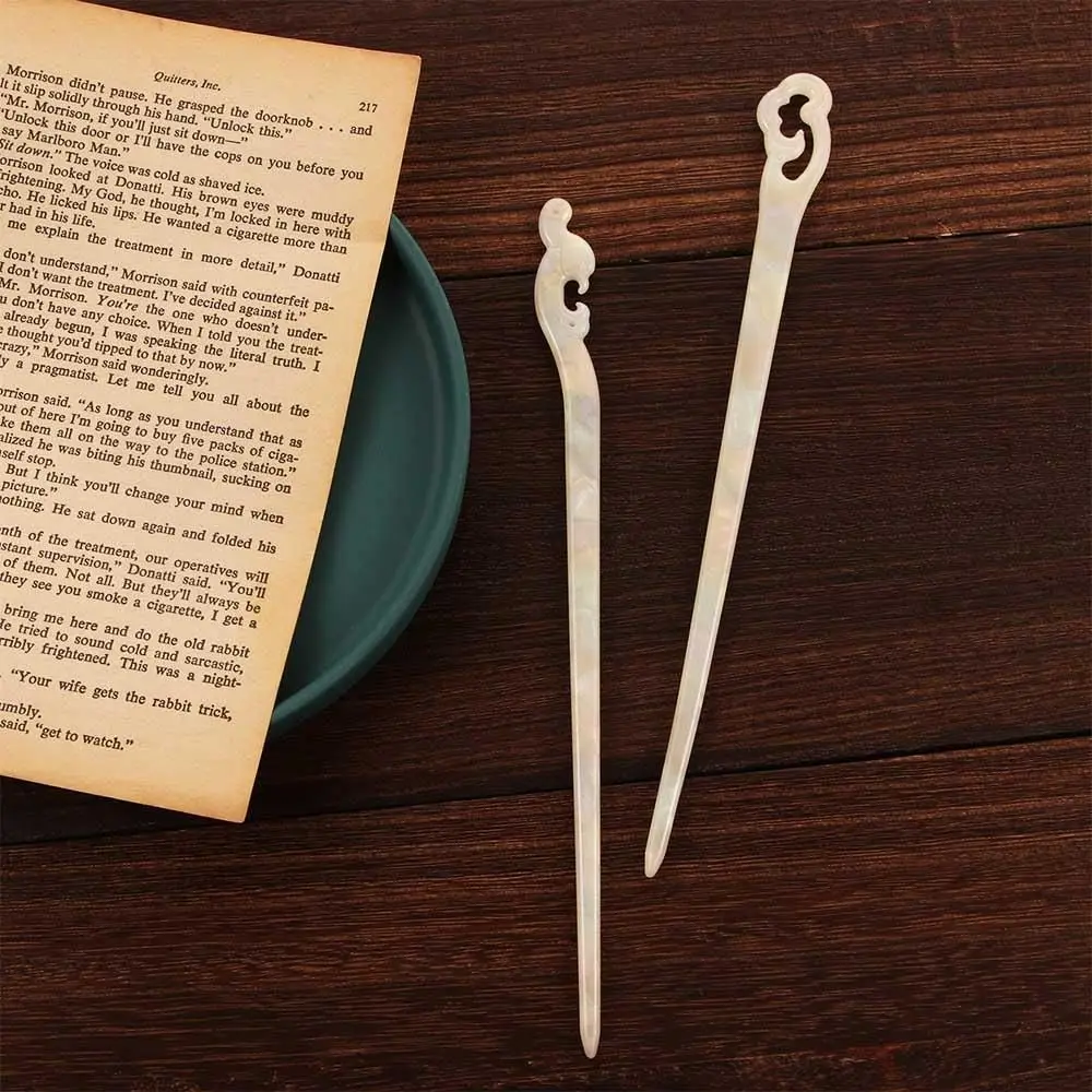 أغطية الرأس غطاء الرأس النساء السيدات خلات الرجال القرص الشعر سحابة دبابيس الشعر شوكة الشعر العصي إكسسوارات الشعر #4