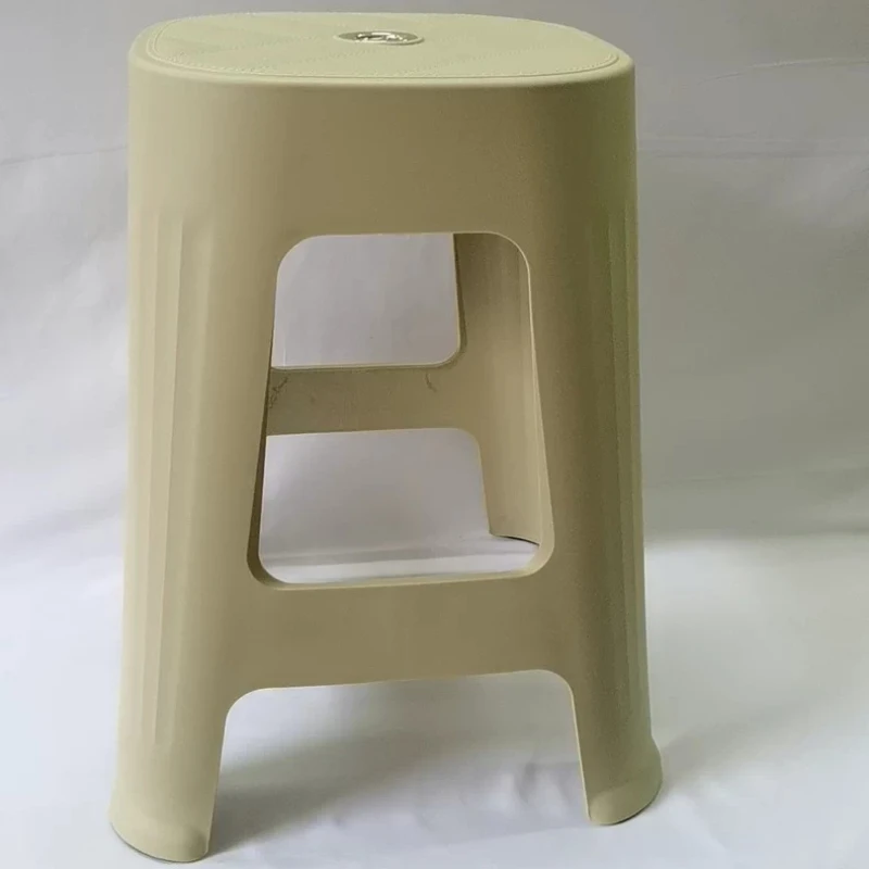 Simple Plastic Stool, Stackable Entryway Shoe Chair for Home Use, Multipurpose Dining Chair for Restaurant Cafe Snack Bar
