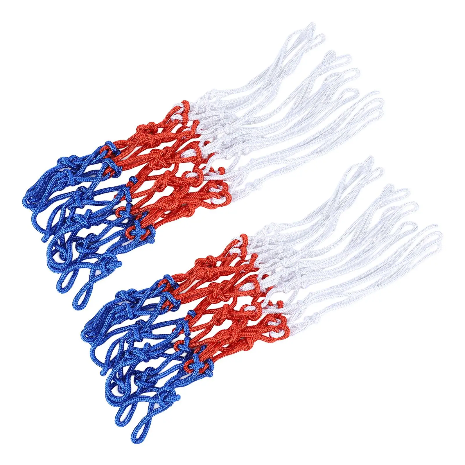 Substituição durável da rede de basquete resistente anti chicote fácil instalação poliéster compatível com todos os couros