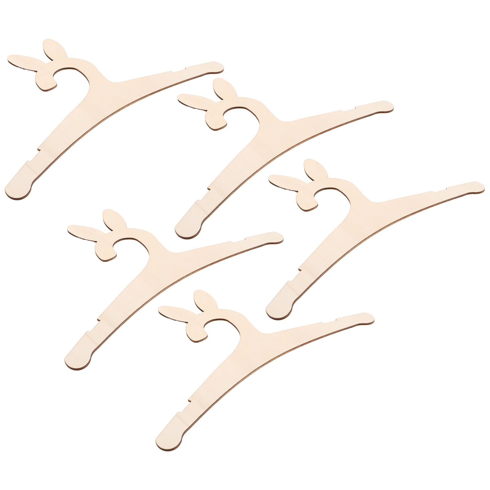 

5pcs Wooden Children's Clothes Hanger Baby Girl Hangers Animal Design Creative Kids Coat Hanger Durable Wood for Kindergarten