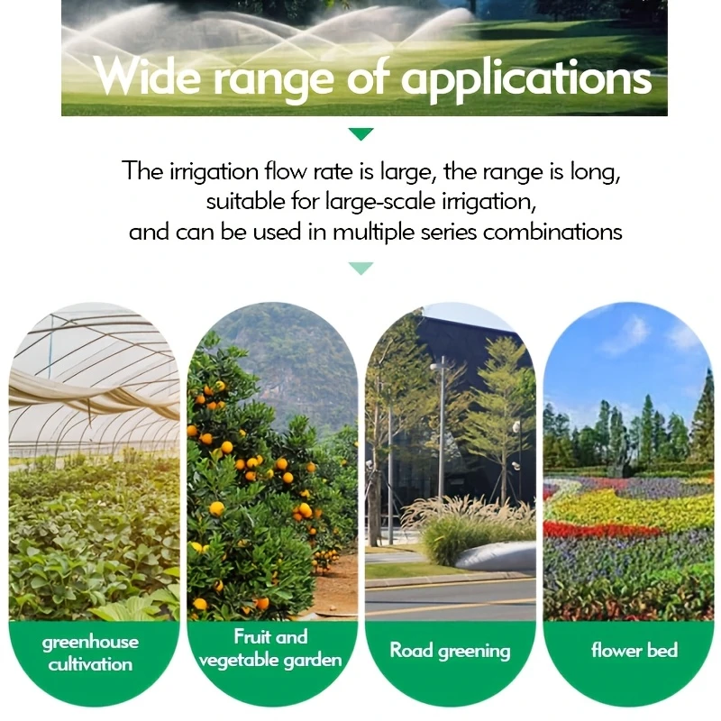 2pcs Garden Sprinkler 360° Rotation Irrigation Watering System Agriculture Ground Automatic Tube Adjustable Plug Atomization