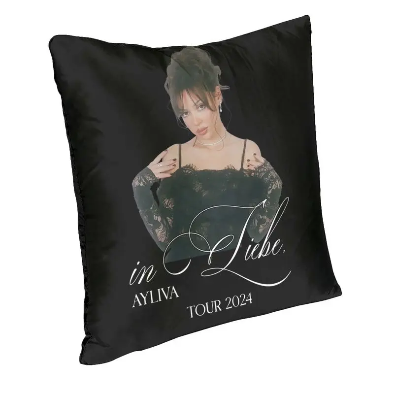 Custom Soft German Singer Ayliva Throw Pillow Cover Decoration Custom Square Cushion Cover 40x40 Pillowcover for Living Room