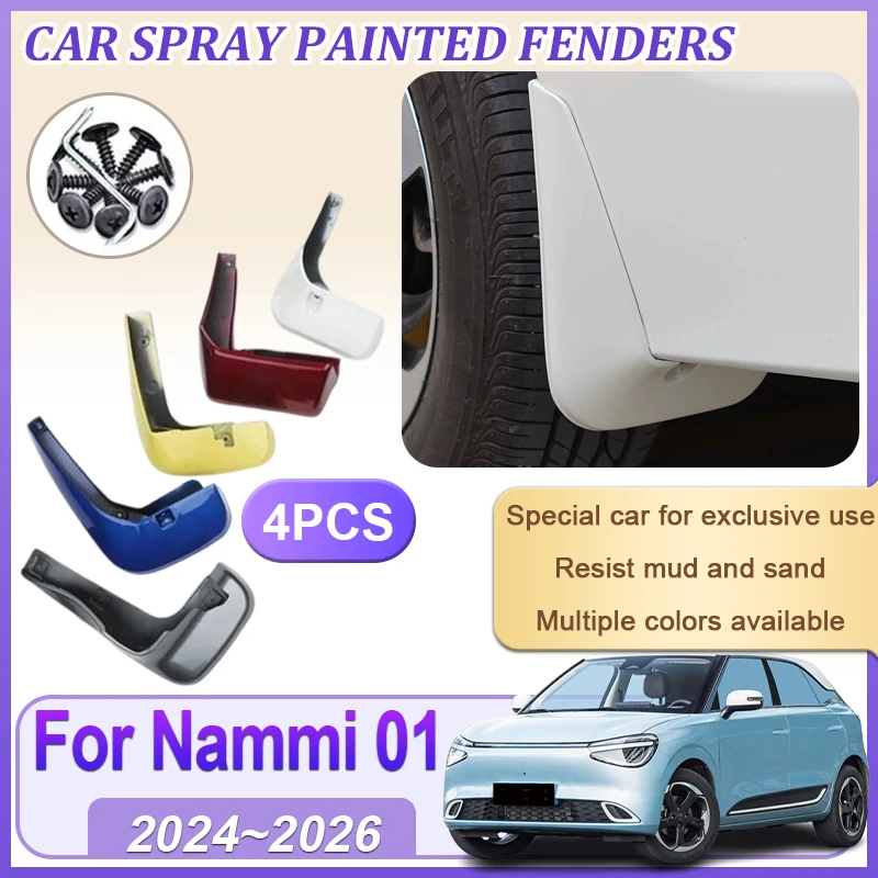 

Car Fender For Dongfeng Nammi 01 2024 2025 2026 Baking Paint Anti-fouling Mudguards Mud Flap Guard Splash MudFlaps Accessories