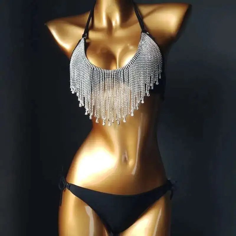 

2025 New Swimsuit, Nightclub Dress, Tassel Sewing Dia Bikini