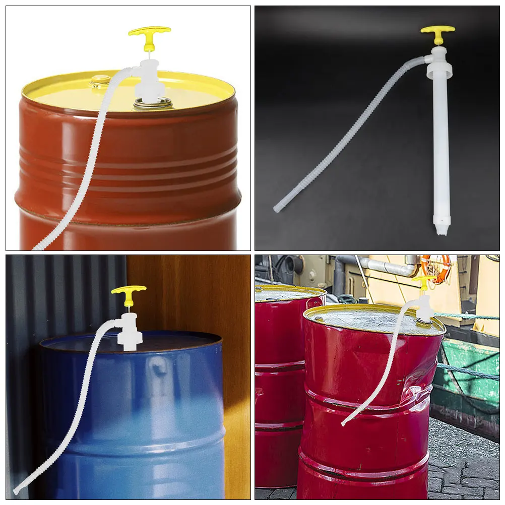 

2pcs Manual Oil Portable Fuel Transfer Liquid Water Hand Pump For Car Drum Extraction Efficient Lightweight Plastic