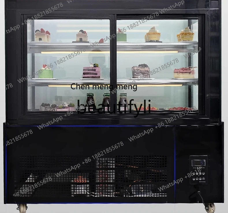 AB02 مقهى مخبز منصة مشروبات الحلوى المدمجة المعجنات المبردة عرض خزانة الفريزر
