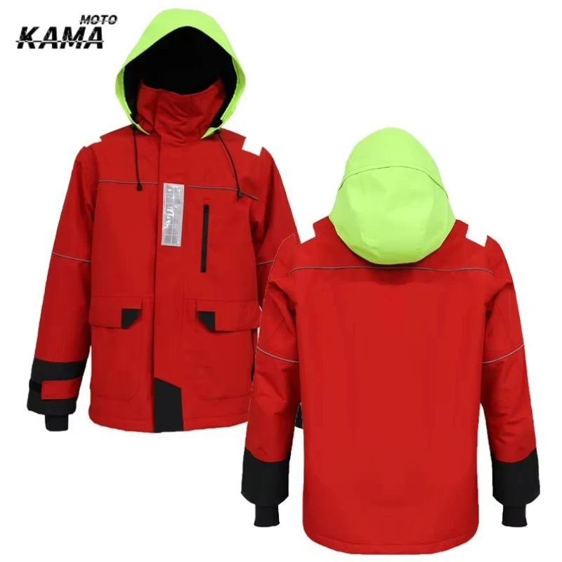 Motorcycle Raincoat Men Waterproof Rain Gear Rain Jacket Reflective Work Rain Coats Lightweight Hiking Rainsuit