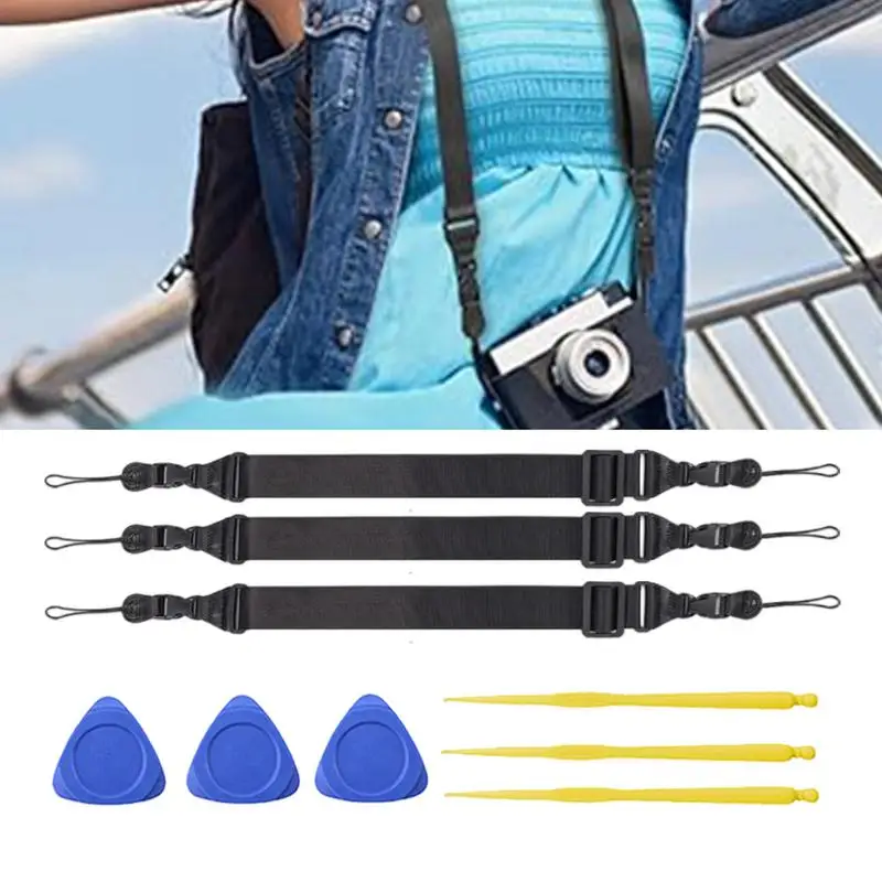 Alça para tablet ajustável, ampla, antiderrapante, multifuncional, ergonômica, câmera binocular, acessórios de viagem para caminhadas