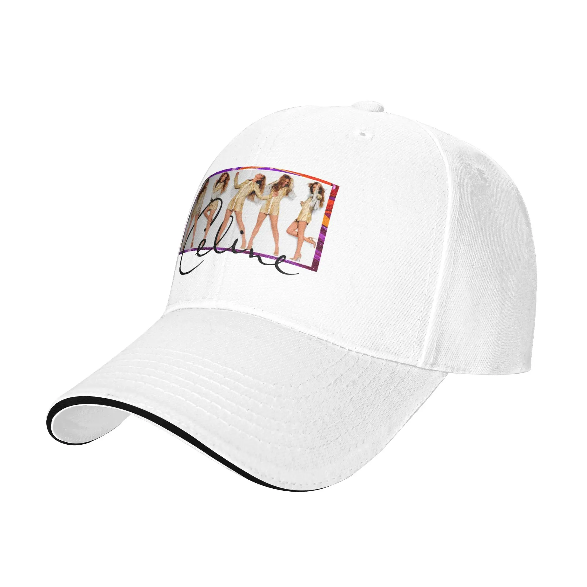 Casual Baseball Cap Celines Portrait  Live On Tour Dion  Hunting Camping Trucker Hat For Men Breathable y2k Cool Baseball Caps