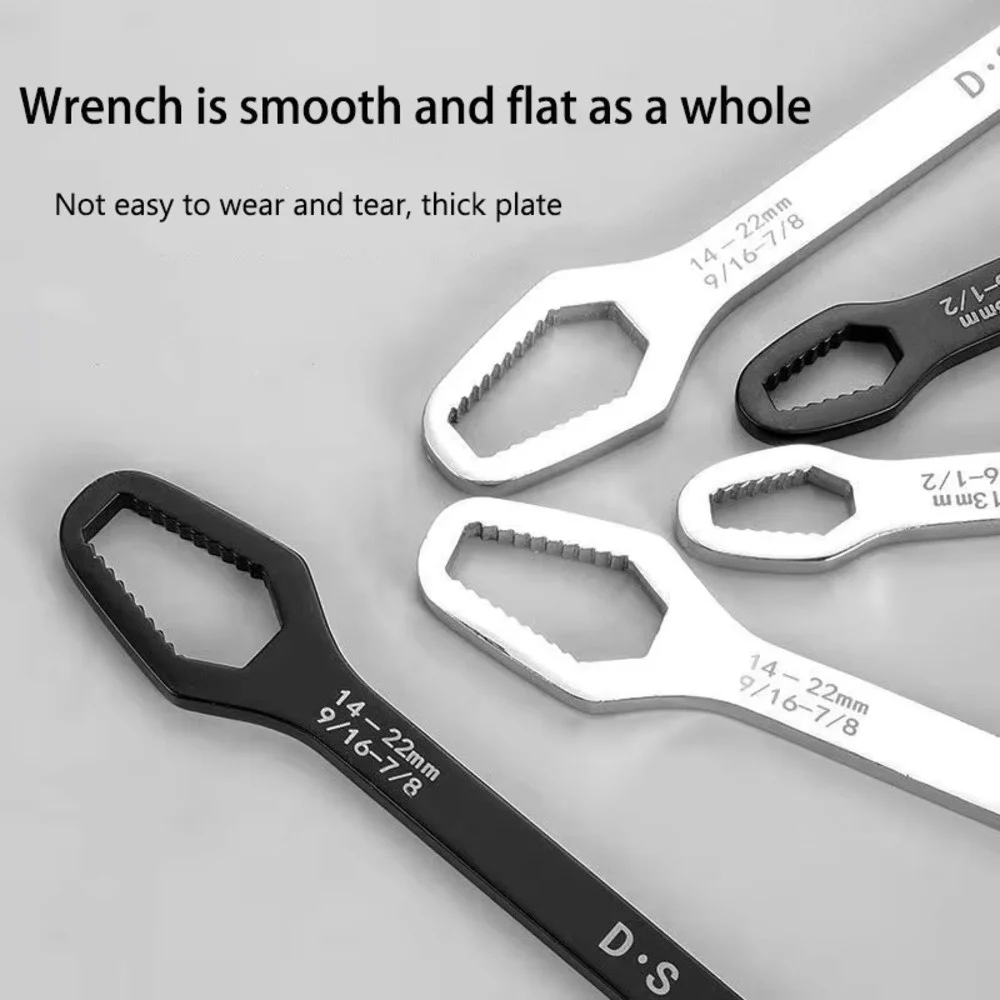 

3-17/ 8-22mm Universal Torx Wrench Self-tightening Adjustable Wrench Board Double-head Torx Spanner Hand Tools for Factory
