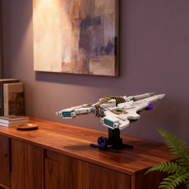 

Набор из 535 деталей MOC: Светящийся Стингрей (Helldivers 2) — Космическая модель для сборки. Креативный подарок, декор для демонстрации. Премиум-класс для взрослых.