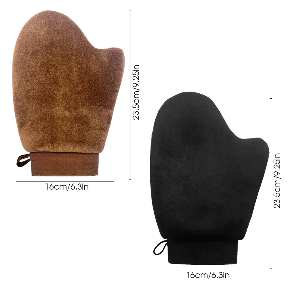 

Body Lotion Glove Self-Tanning Mitt Double-Sided Prevents Sticky Hands Applicator Quick Dry Flocking Glove Makeup Applicator