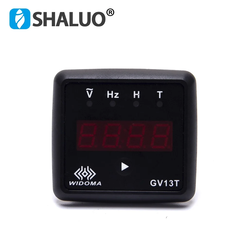 AC220V AC380V GV13T Diesel Engine Digital Display Meter Voltmeter Frequency Time Hour Test Panel Instrument For Generator Parts