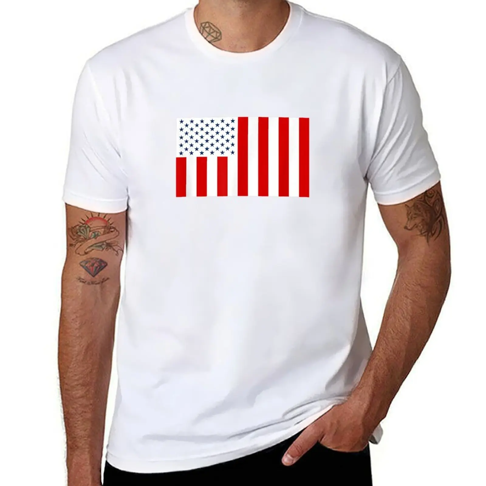 

US AMERICAN CIVIL FLAG OF PEACE T-Shirt UV Sun Protection Tee Shirt