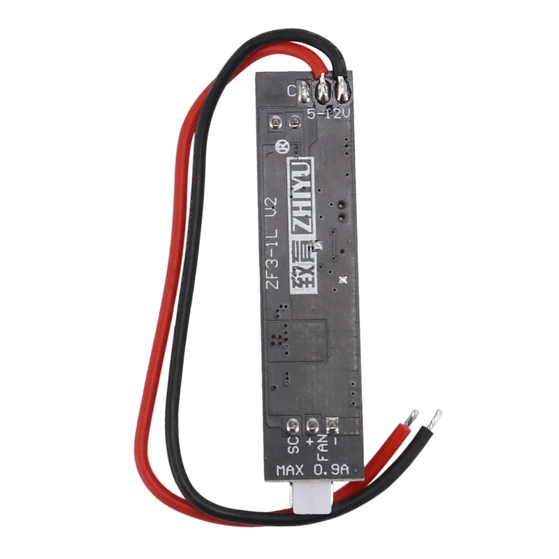 Módulo regulador de controle de temperatura, interruptor do controlador de velocidade, ventilador PWM, 2-3 fios, DC 5V, 12V