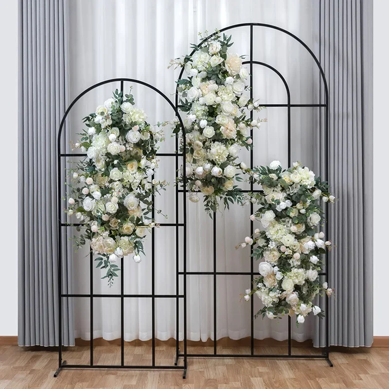 

1M Artificial Peony Rose Row Outdoor Wedding Arrangement Row Flower Background Wall Window Table Decoration Strip Flower