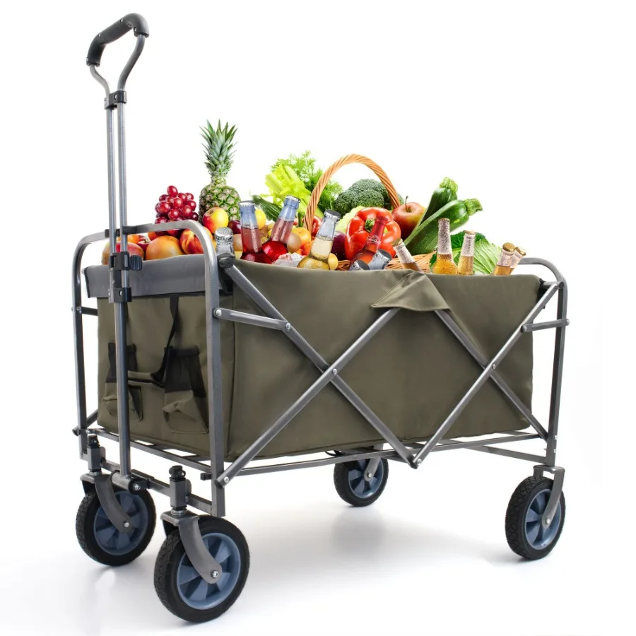 

Outdoor Garden Multipurpose Micro Collapsible Beach Trolley Cart Camping Folding Wagon