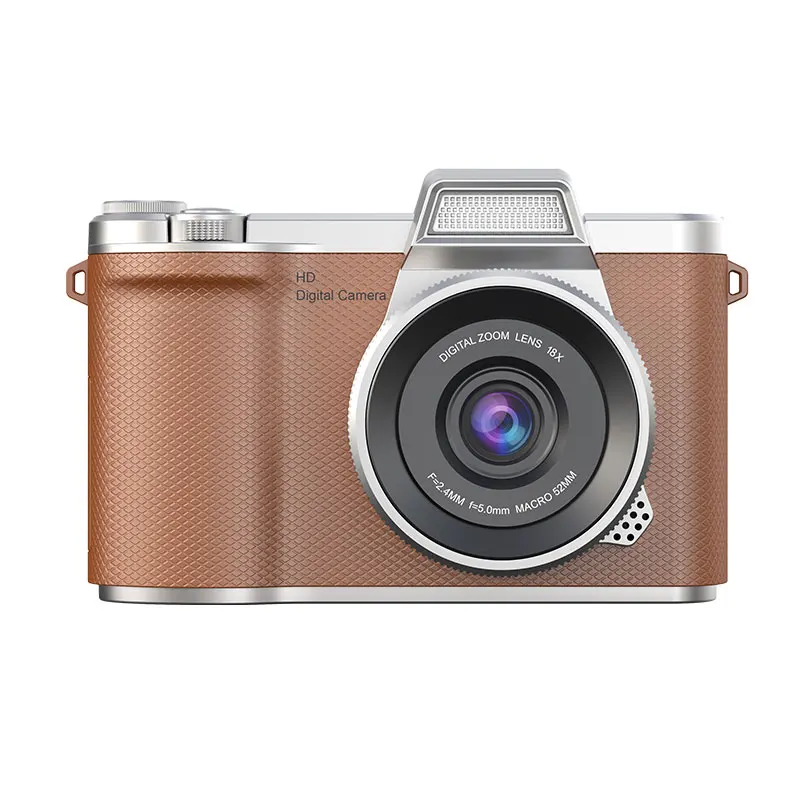 New KL013 Retro Kids Camera 2.4 Inch 1080P Flip Screen Beginner 128G 800mAh Type-c Charging Digital Camera CCD