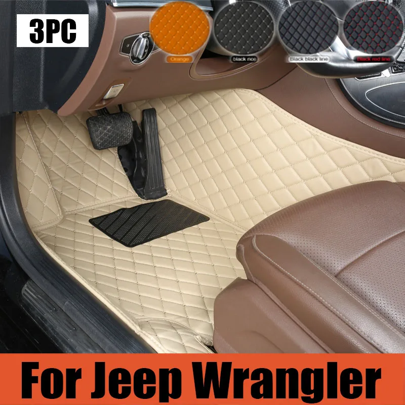 

Car floor mats for Jeep Wrangler（FOUR DOOR）2011 2012 2013 2014 2015 2016 2017 Custom auto foot Pads automobile