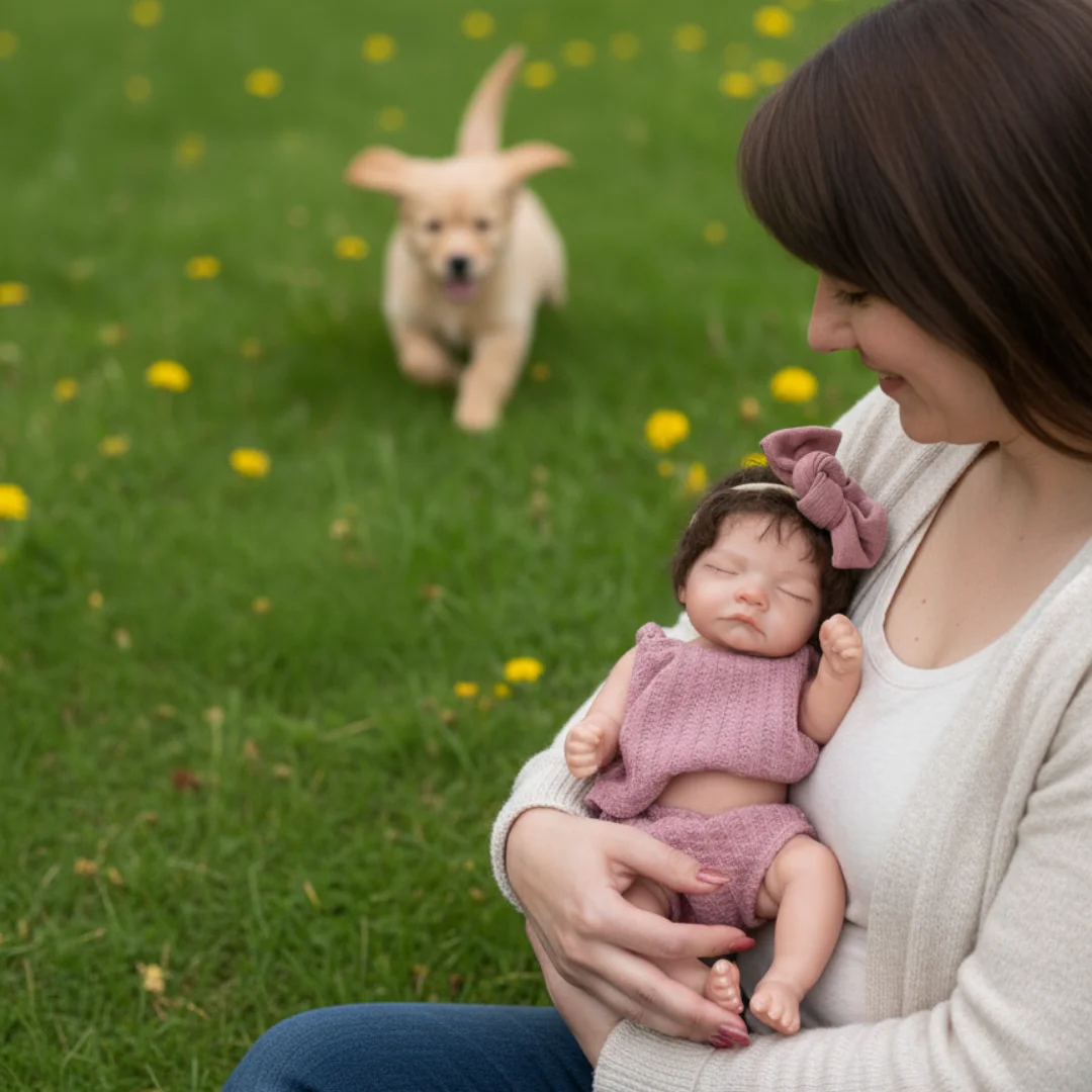 Kan mond openen 26 cm waterdichte stevige siliconen Bebe herboren meisje met geworteld haar Soft Touch levensechte realistische pasgeboren meisjespop
