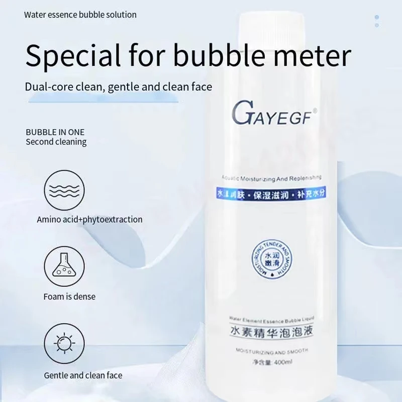 400ml Japan Active Oxygen Bubble Machine Special Liquid for Whitening Rejuvenating Skin Cleaning Mite Removing Essence Water