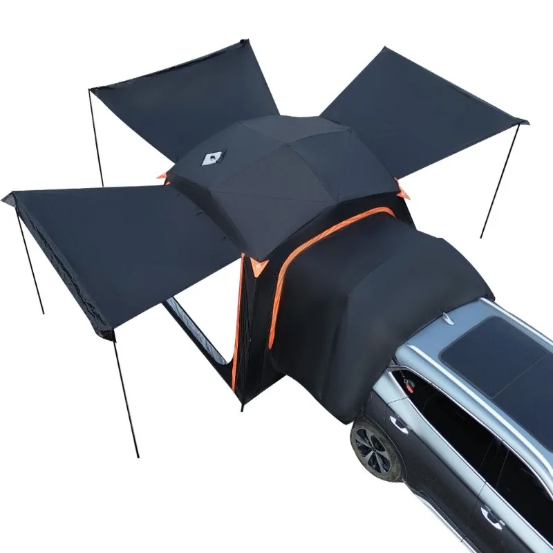 Roof hydraulic roof tent with extended canopy waterproof awning camping y