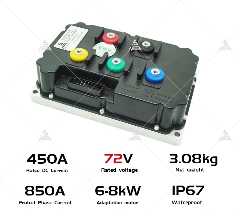 Siaecosys/fardriver ตัวควบคุมรถจักรยานยนต์ไฟฟ้า, 430A 72V Peak 88V 6000W-8000W BLDC ND72800