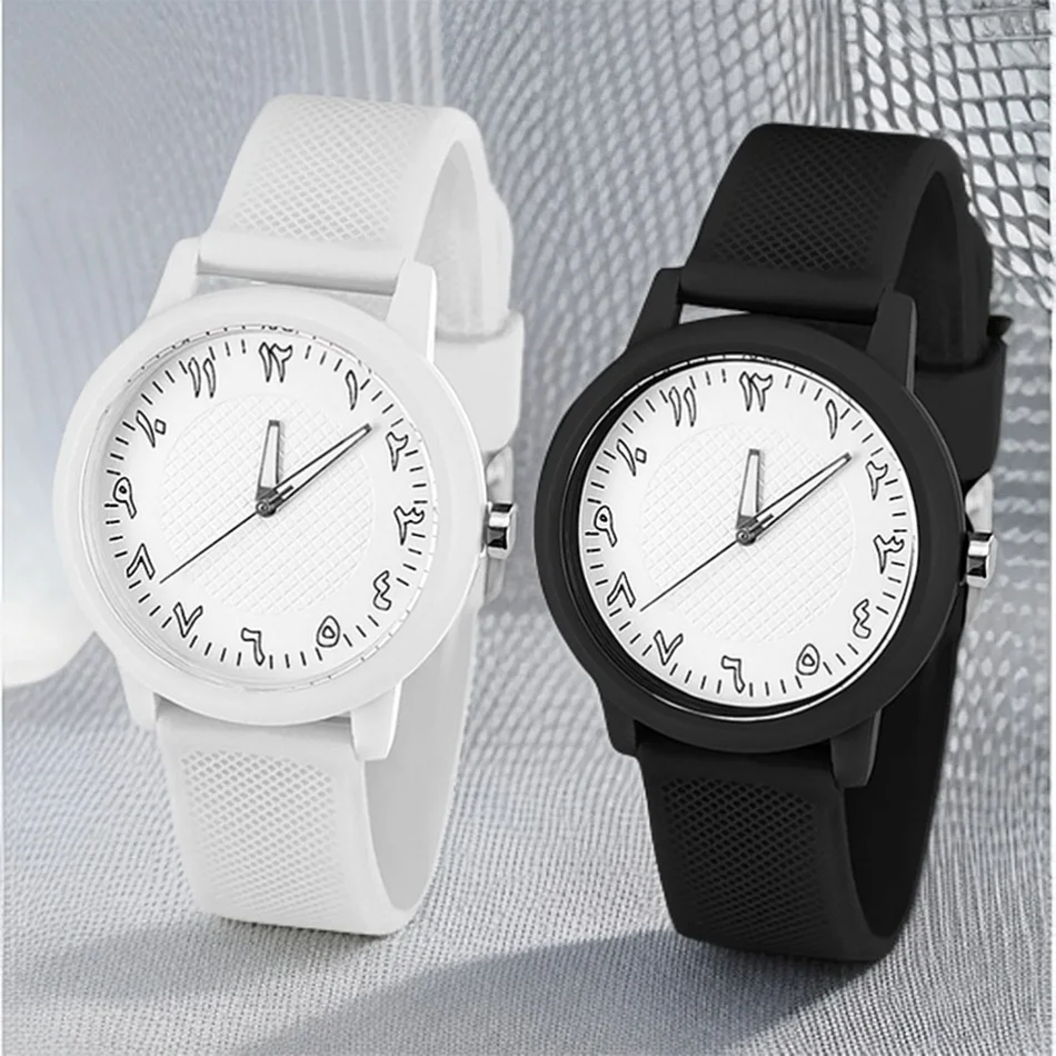 

Minimalist Men's Digital Watch Casual Silicone Strap Round Small Dial Water Resistant Boys' Watch Women's Quartz Wristwatch