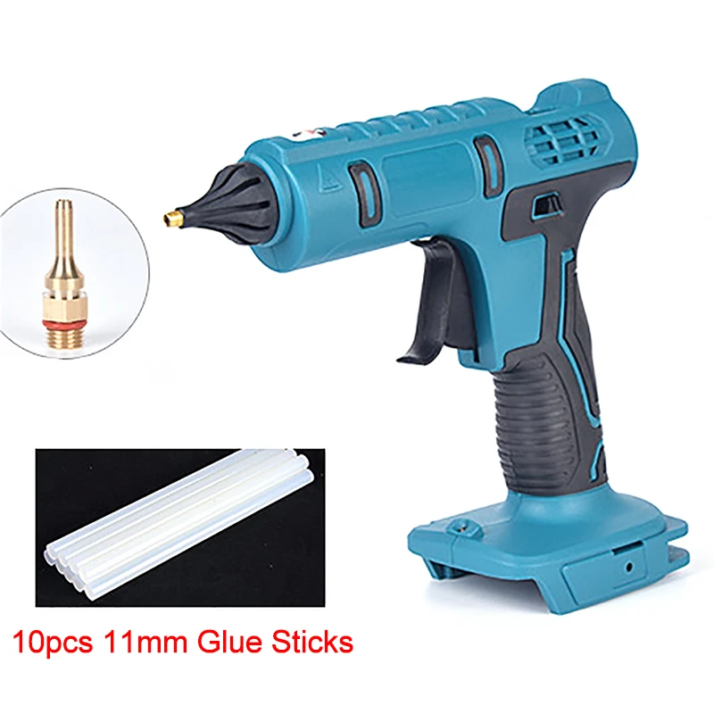 

Cordless Electric Glue Gun for Makita 18V Battery DIY Hot Melt Welding Hot Air Gun Copper Nozzle with 10PCS 11mm Glue Sticks