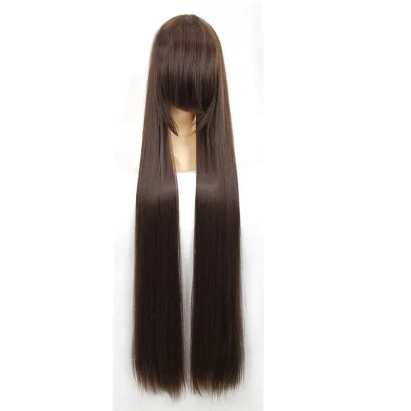 

zizi 2025 L-email wig New Women 100cm Wigs 18 Colors Long Straight High Temperature Fiber Synthetic Hair Perucas Cosplay