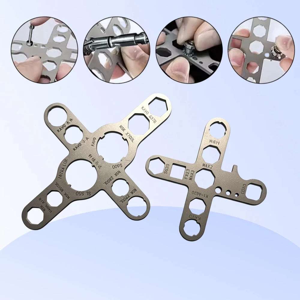 

Dental Turbine Handpiece Torque Wrench Fit For Implant Motor Cartridge Rotor Shaft Spindle Back Cover Repair Removal