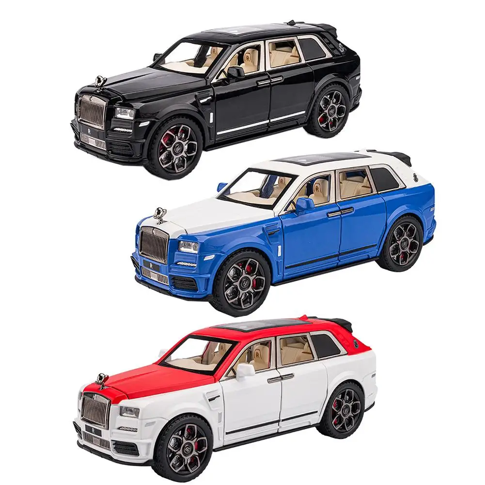 

1/22 Mansory Cullinan Alloy Pull Back Car Diecast Simulation Car Model With Sound Light For Collection Home Decoration