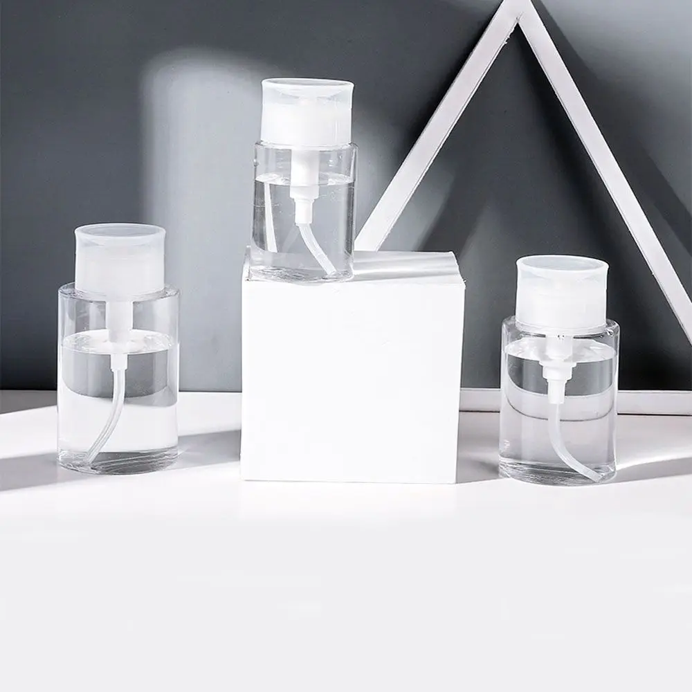 Trucco per occhi Push Down Contenitore ricaricabile per unghie Bottiglia per pressa Bottiglia di stoccaggio Dispenser con pompa vuota