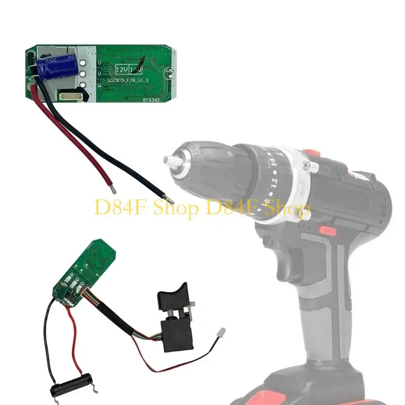D84F Electronic Control Board Replacement Part for Drill Repair, Single Piece Wiring Service Part for Daily Work Use