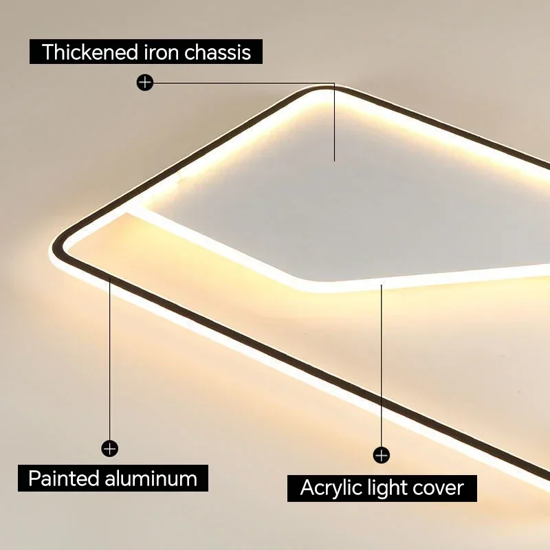 โคมไฟเพดาน LED โมเดิร์นสําหรับห้องนั่งเล่นห้องนอนระเบียงห้องครัว Corridor โคมไฟตกแต่งบ้านในร่ม Luster โคมระย้า