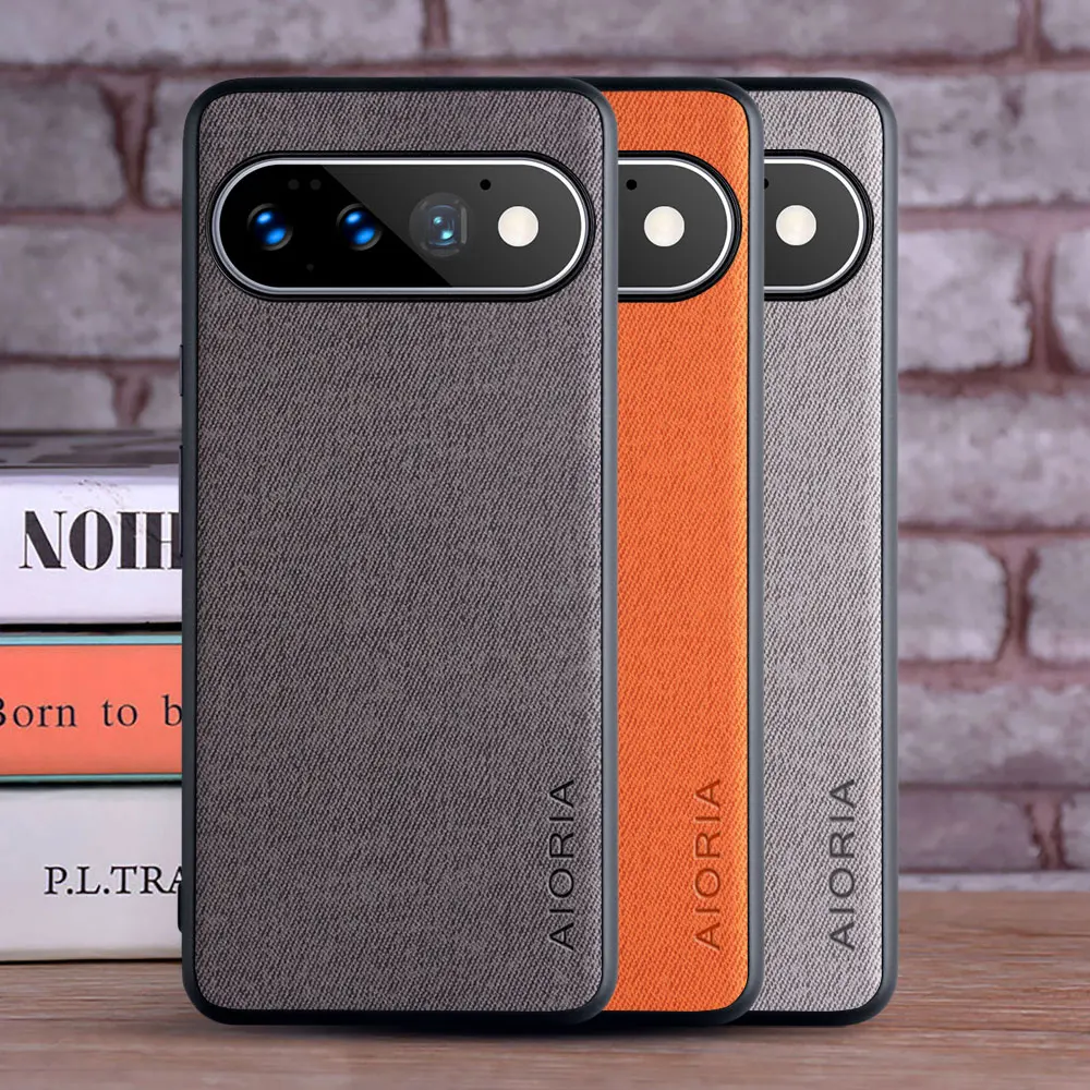 Case for Google Pixel 11 pro XL Leather Fashion Soft TPU Master Hard Textile Leather Fashion Phone Cover for Pixel 11 pro XL