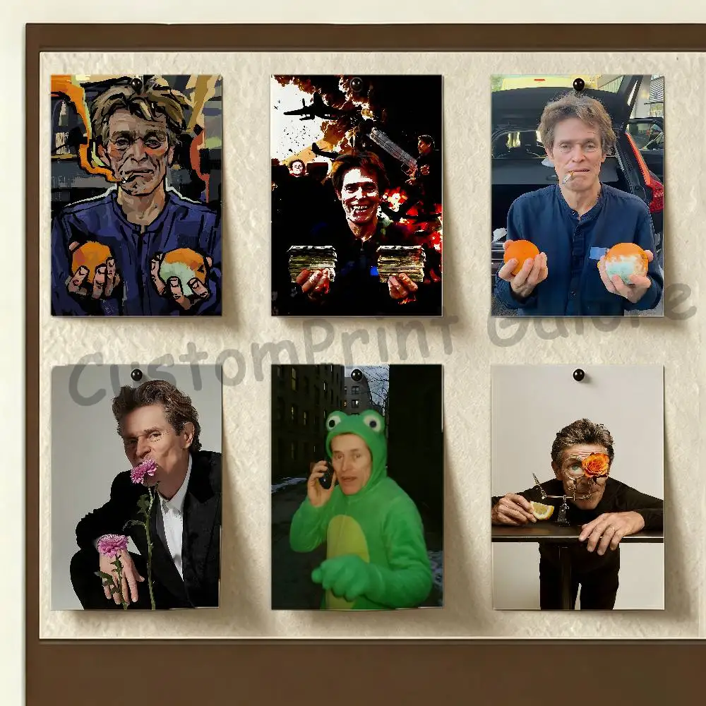 Willem D-Dafoe Anime Poster Sticker Popular Movie Game Character Art Painting for Dorm Decor Customizable