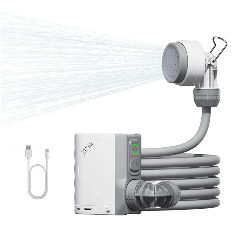 

RTENTE-Portable Electric Shower Outdoor Camping, IPX7 Waterproof Portable Electric Shower