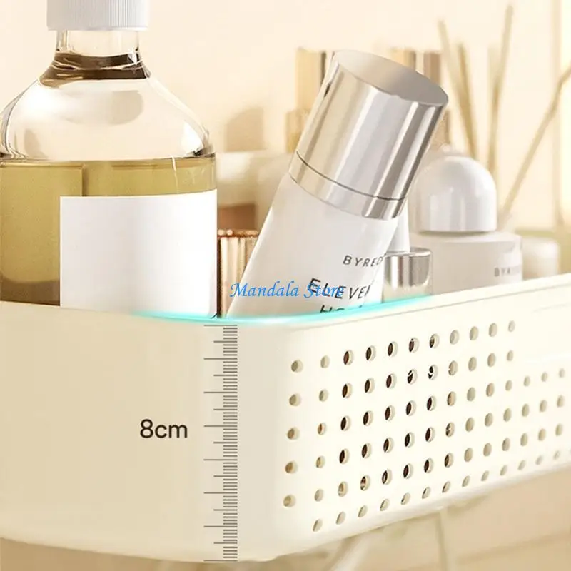 

U2JC Adhesive Mounted Storage Rack For Small Space Bathroom Cosmetic Organizers