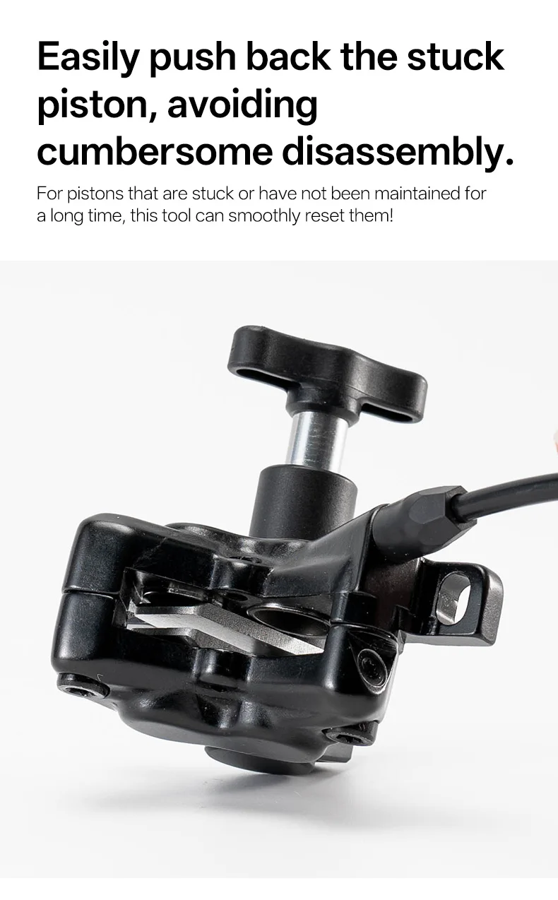 2-in-1 Fahrrad-Bremskolben-Press- und Rückstellwerkzeug für 2/4-Kolben-Hydraulikscheibenbremsen MTB Rennrad Reparatur- und Wartungswerkzeug – Detail 11