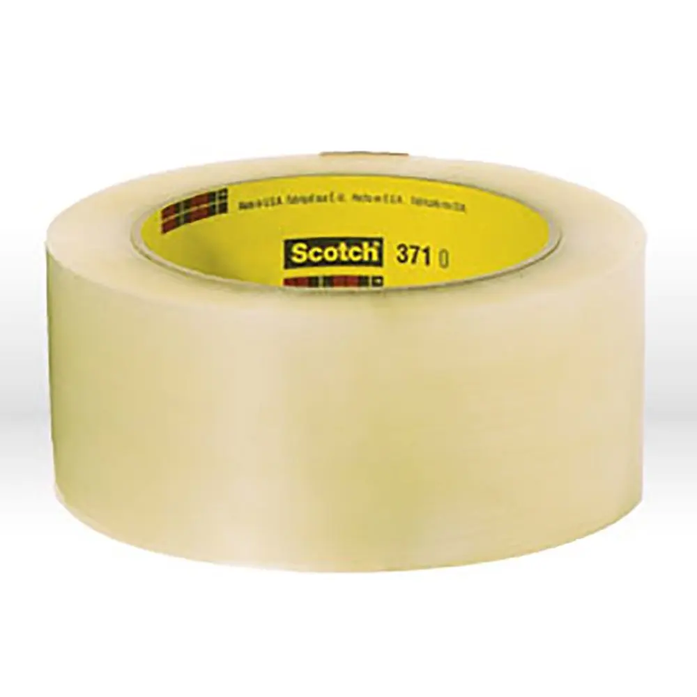 

375 Synthetic Rubber Hot Melt Box Sealing Adhesive Tape, 0.07mm Thick, 50m Length x 48mm Width, Clear