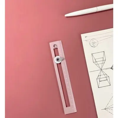 1pcs Creative compass ruler, multifunctional ruler, drawing measuring ruler, safe and portable drawing ruler