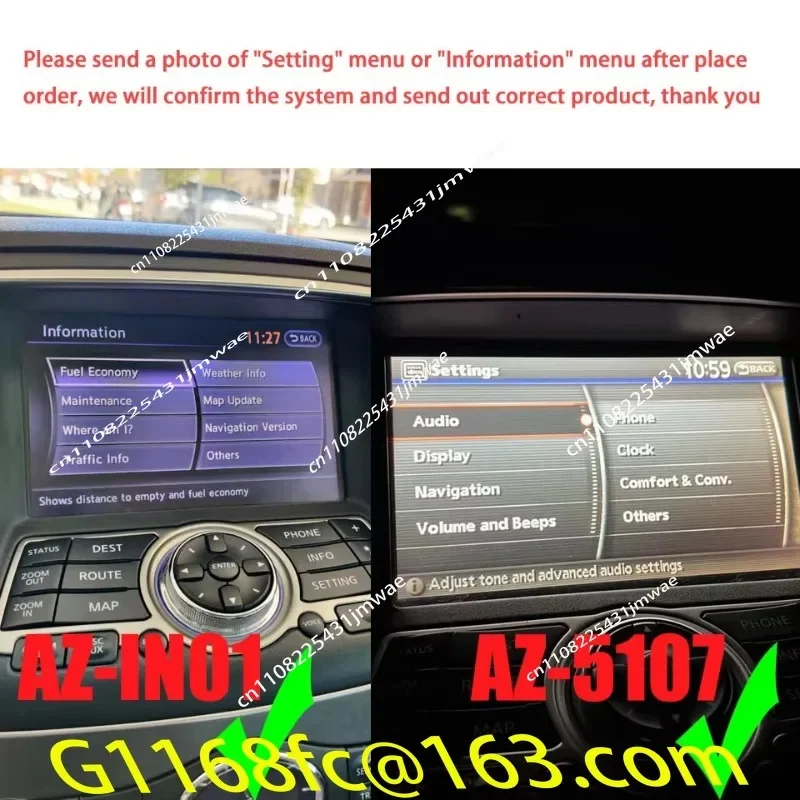 G37 G35 M35 M25 QX60 QX70 Q70 FX EX Car Multimedia Interface Wireless Android Car Apple CarPlay Upgrade Module Part