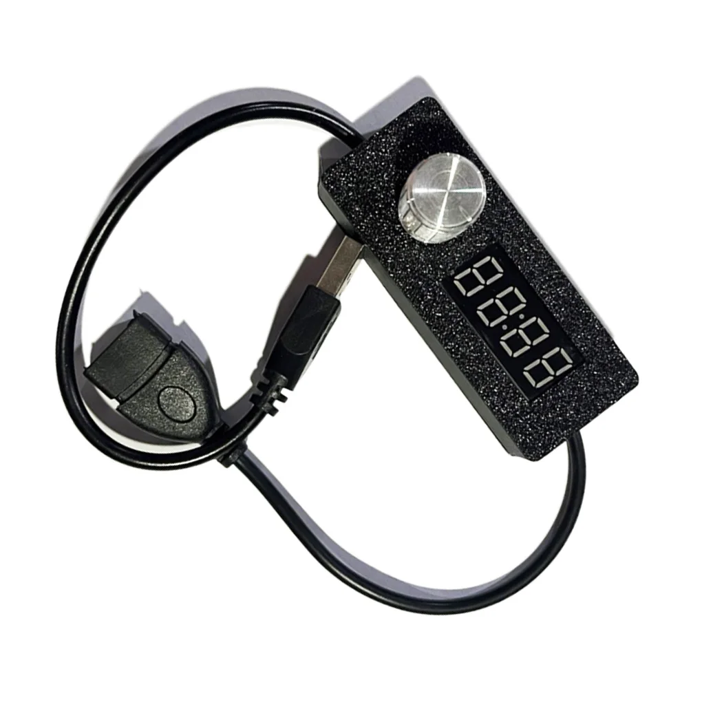 

1Pc BlackAdjustable Countdown Power-off Switch 24h Adjustable USB Countdown Power-off Switch