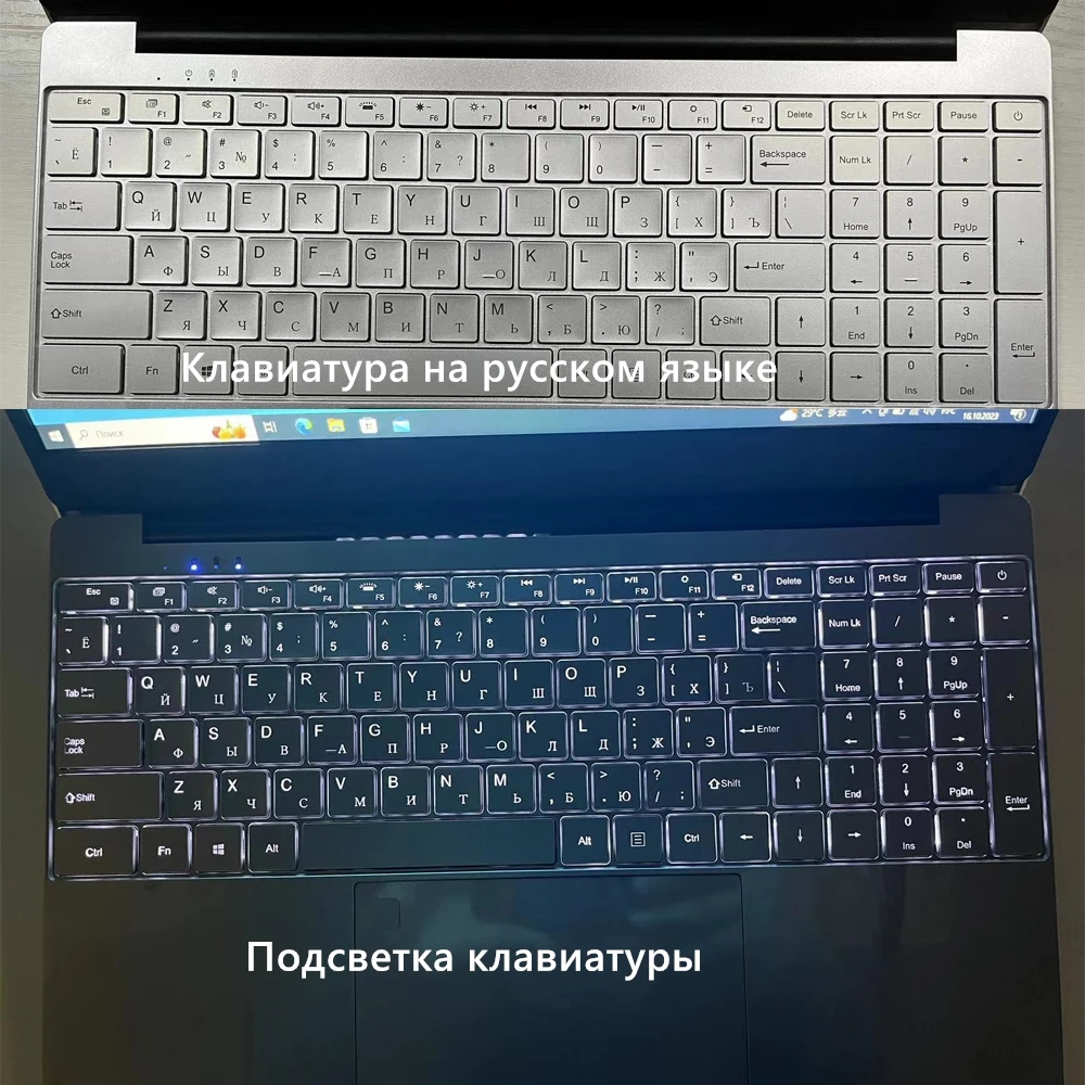 AKPAD Windows 10 11 Pro Ram 16 ГБ Rom 256 ГБ 512 ГБ 1 ТБ 2 ТБ SSD Компьютер 2,4G/5.0G Wi-Fi Bluetooth Игровой ноутбук Intel N5095